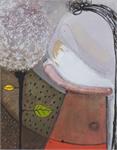 Абстрактная живопись картина Девочка и одуванчик художник Субота Максим современное искусство